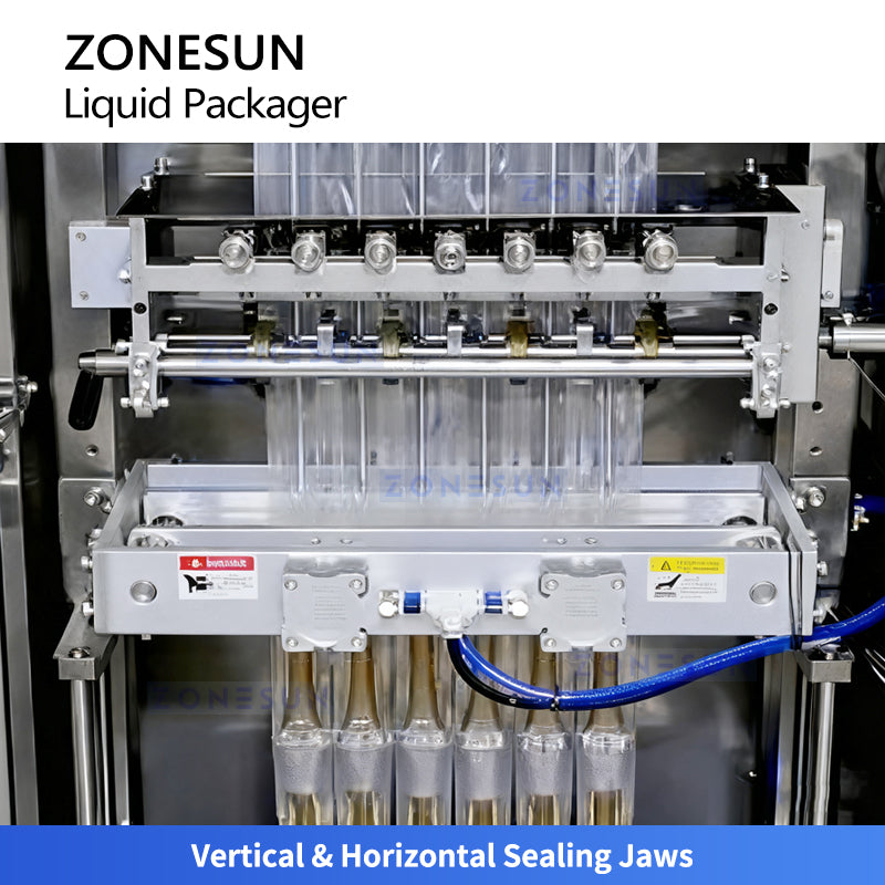 ZONESUN ZS-FS220M Multi-Lane VFFS Liquid Sachet Packaging Machine | Filling & Sealing