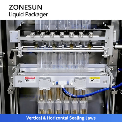 ZONESUN ZS-FS220M Multi-Lane VFFS Liquid Sachet Packaging Machine | Filling & Sealing