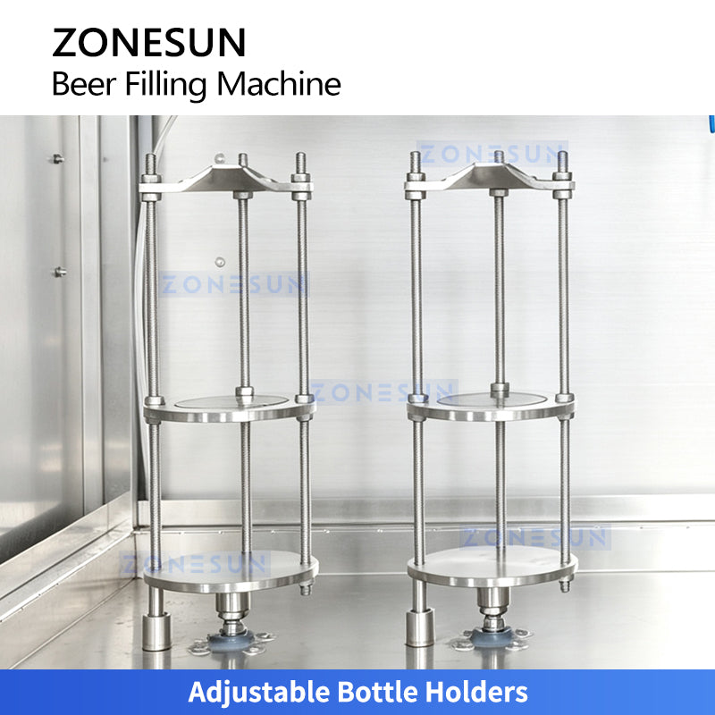 ZONESUN ZS-DG4A 4-Head Isobaric Beer Bottle Filling Machine with Fermentation Tank