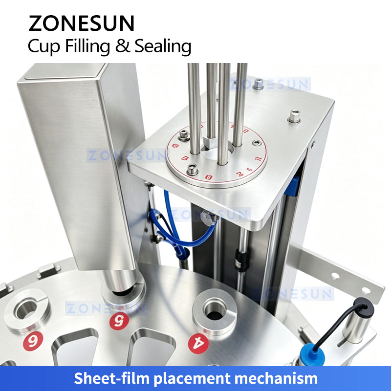 ZONESUN ZS-AFS20D Automatic Tea Coffee Paper Cup Filling Sealing Packaging Machine 2-20g