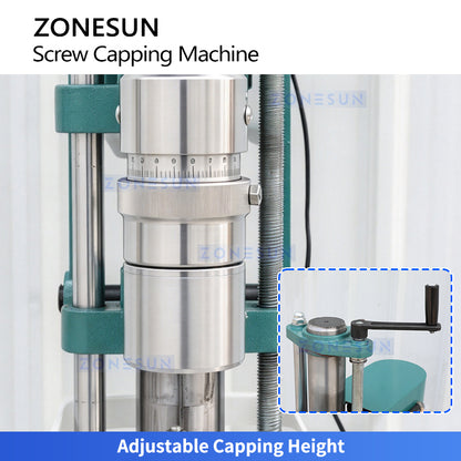 ZONESUN ZS-YG60B2 Semi-Automatic 28mm Screw Cap Bottle Capping Machine