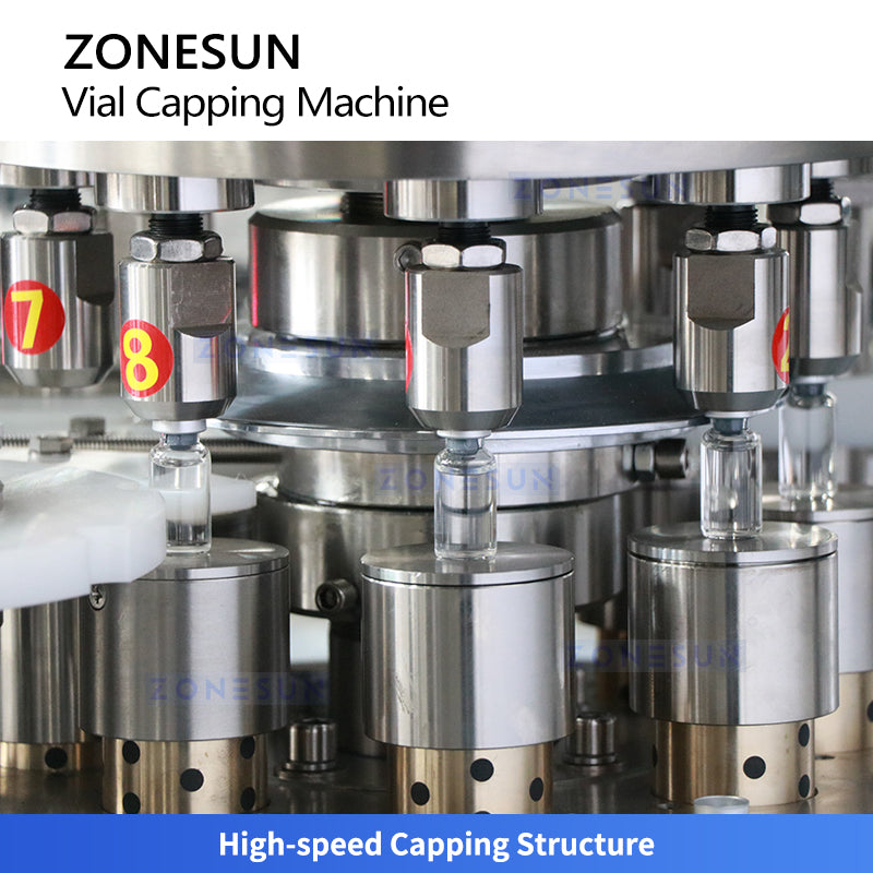 ZONESUN ZS-YG300 Automatic Vial Capping Machine Pharmaceutical Lab Bottle Capper