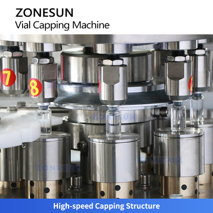 ZONESUN ZS-YG300 Automatic Vial Capping Machine Pharmaceutical Lab Bottle Capper