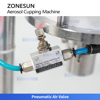 ZONESUN ZS-BG250 Manual Aerosol Can Valve Dismantling Machine