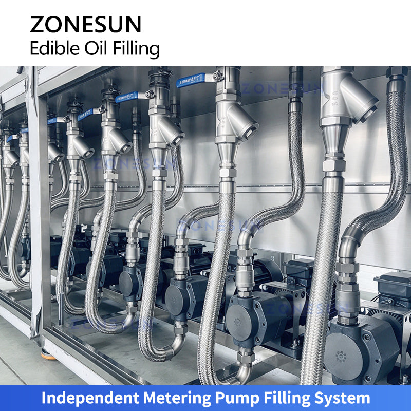 ZONESUN ZS-MPO12 Automatic Multi-Head Edible Oil Bottle Filling Machine