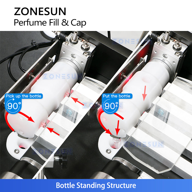 ZONESUN ZS-AFC17 Automatic 2 Nozzles Liquid Peristaltic Pump Filling Capping Machine
