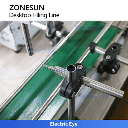 ZS-FAL180DT Desktop Liquid Beverage Filling Capping Small Procution Line  ZONESUNPRO