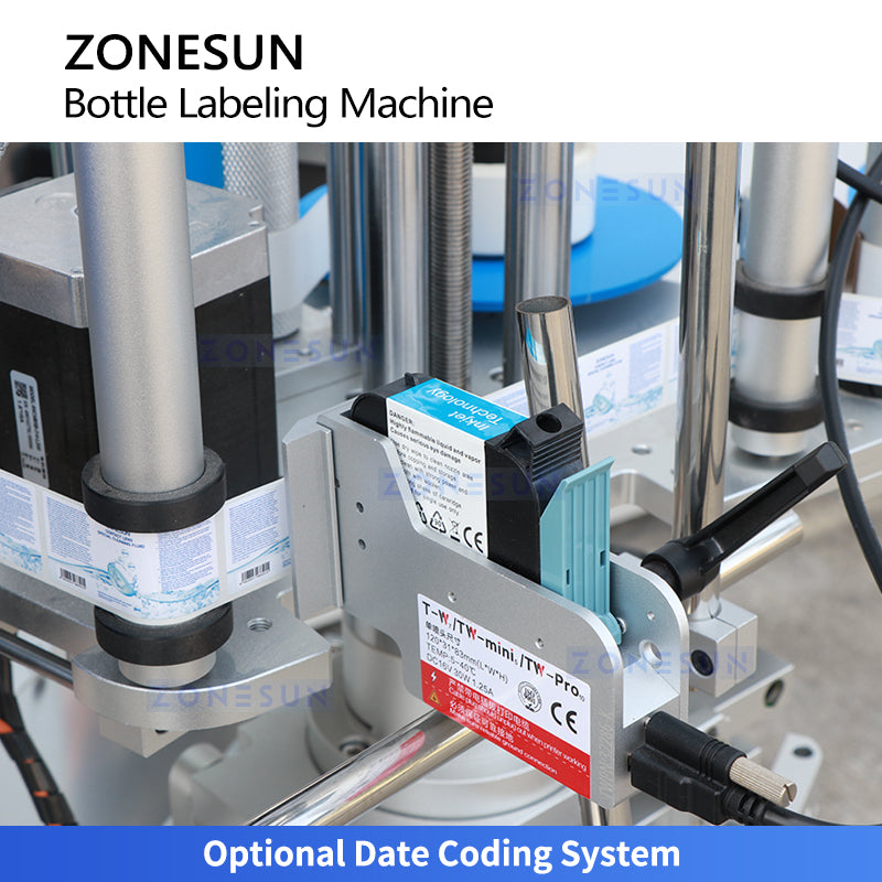 ZONESUN ZS-TB821 Automatic Round Bottle Single Side Labeling Machine