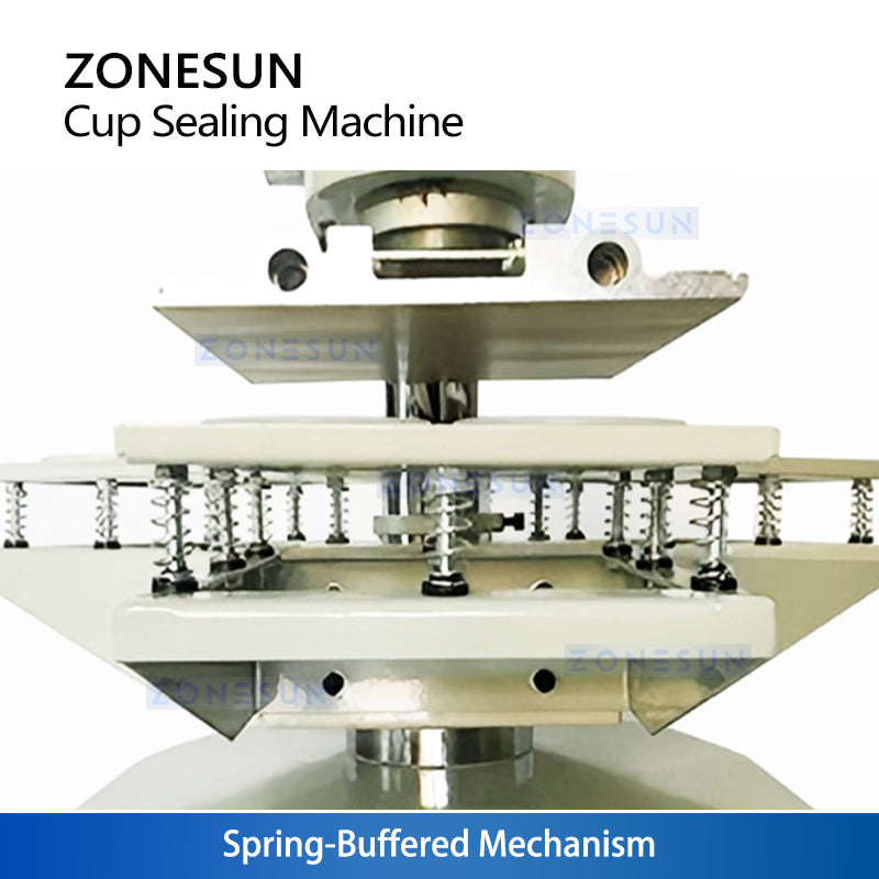ZONESUN ZS-KCS5 Semi-Automatic Cup Sealing Machine for Plastic Cups Manual Heat Sealer for Milk Tea, Coffee & Yogurt Packaging