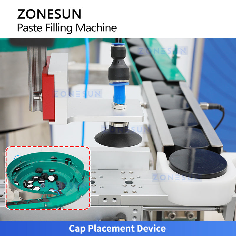 ZONESUN ZS-AFC19B Automatic Rotor Pump Cosmetic Paste Filling & Capping Machine  ZONESUNPRO