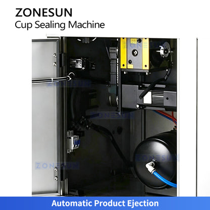 ZONESUN ZS-KCS6 Automatic Rotary Heat Sealing Machine for Coffee Cups & Tea Cans