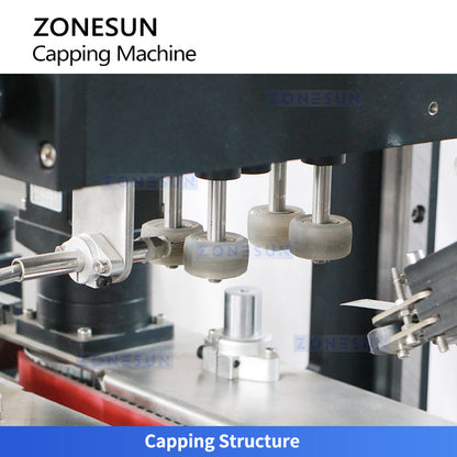 ZONESUN ZS-XG440S2 Automatic Servo Capper with Dual-Track Bowl Feeder