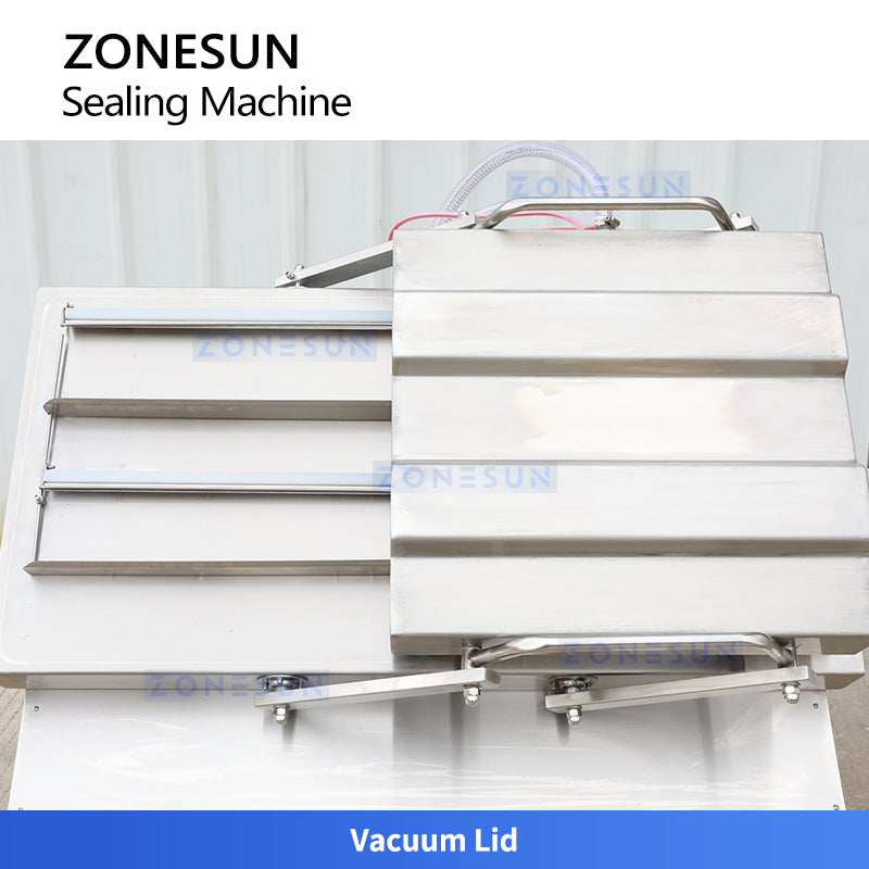 ZONESUN ZS-DZ500K Semi-Automatic Tilt Double Chamber Vacuum Packaging Machine  ZONESUNPRO