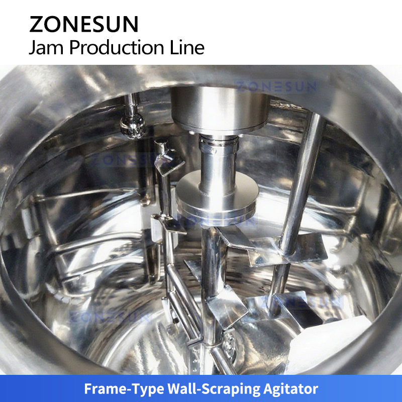 ZONESUN ZS-MB300L3 Vacuum Mixing Tank System with Heating, Cooling and Deaeration for High Viscosity Products, Cosmetics Processing