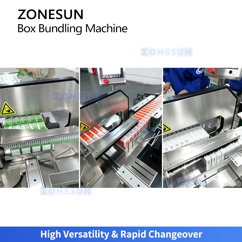 ZONESUN ZS-WK300 Carton Stacking and Film Wrapping Machine for Boxes