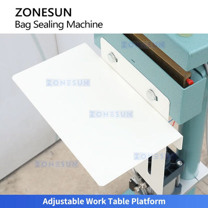 ZONESUN ZS-FK200 Pneumatic Heat Sealing Machine for Mylar Bags and Aluminum Foil Pouches