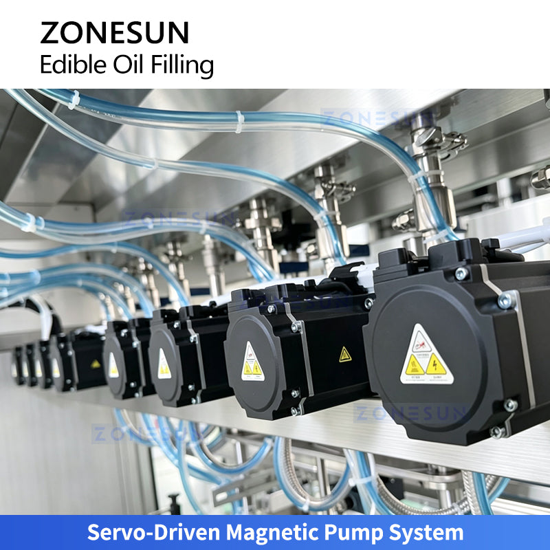 ZONESUN ZS-EVF03 Automatic Edible Oil Filler with Anti-Drip Nozzles and Bottle Positioning