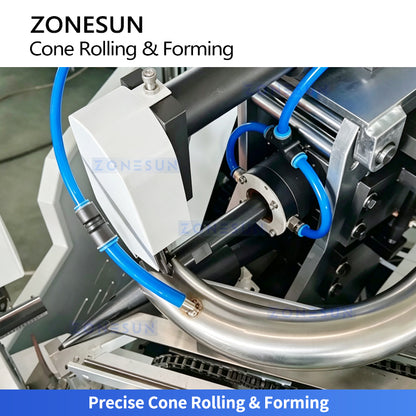 ZONESUN ZS-PCF01 Automatic Tapered Paper Sleeve Rolling and Gluing Machine