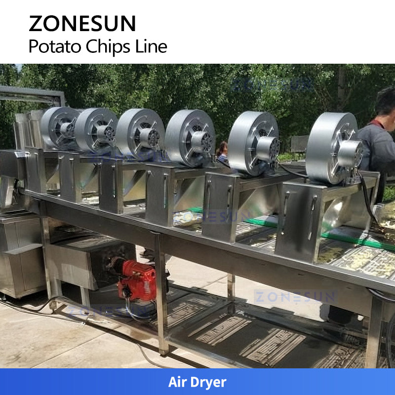 ZONESUN ZS-PCL1 Automatic Potato Chips Production Line for Fire Snack Processing