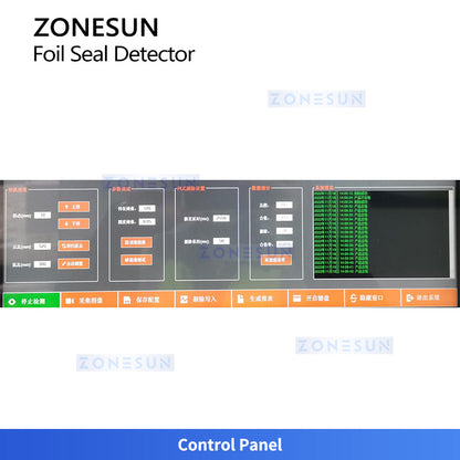 ZONESUN Aluminum Foil Seal Inspection Machine