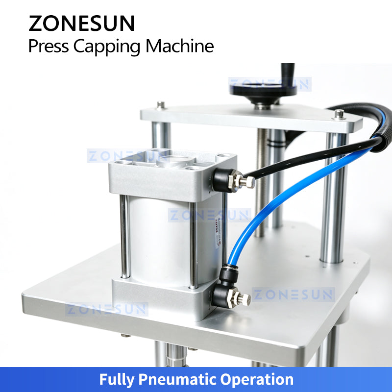 ZONESUN ZS-PDCM100C Pneumatic Paint Can and Large Container Press Capping Machine