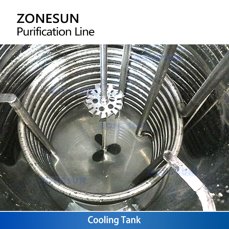 ZONESUN ZS-FAL180W Automatic Perfume Mixing Cooling and Filtration Line Fragrance Industrial Solution