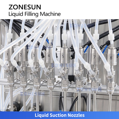 ZONESUN ZS-YTMP80D 8-Head Magnetic Pump Liquid Filling Machine