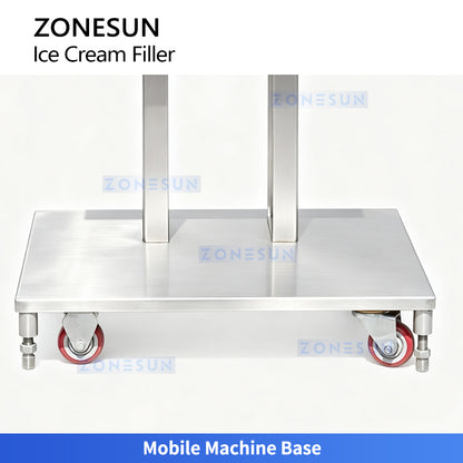 ZONESUN ZS-ICF01 Multi-Flavor Side-by-Side Ice Cream Filling Machine