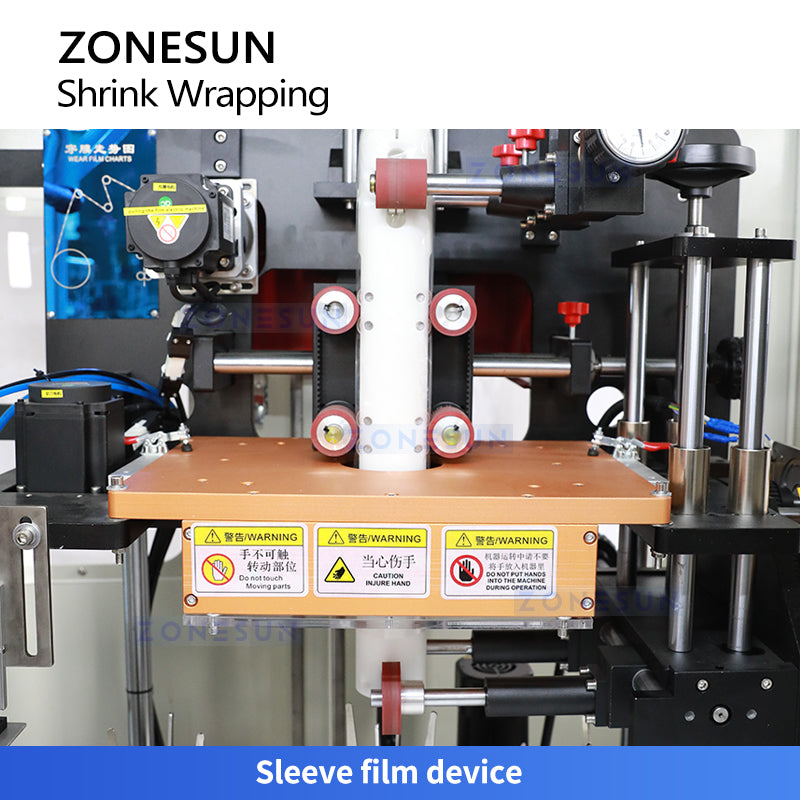 ZONESUN ZS-UDTB50 Rotary Shrinking Sleve Labeling Machine Cosmetic Bottle Labeler