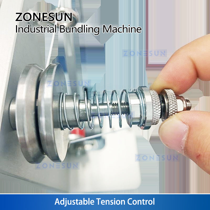 ZONESUN ZS-KZJ100 Automatic Elastic Rope Bundling Machine Vegetables Flowers Cables & Hoses Strapping Machine