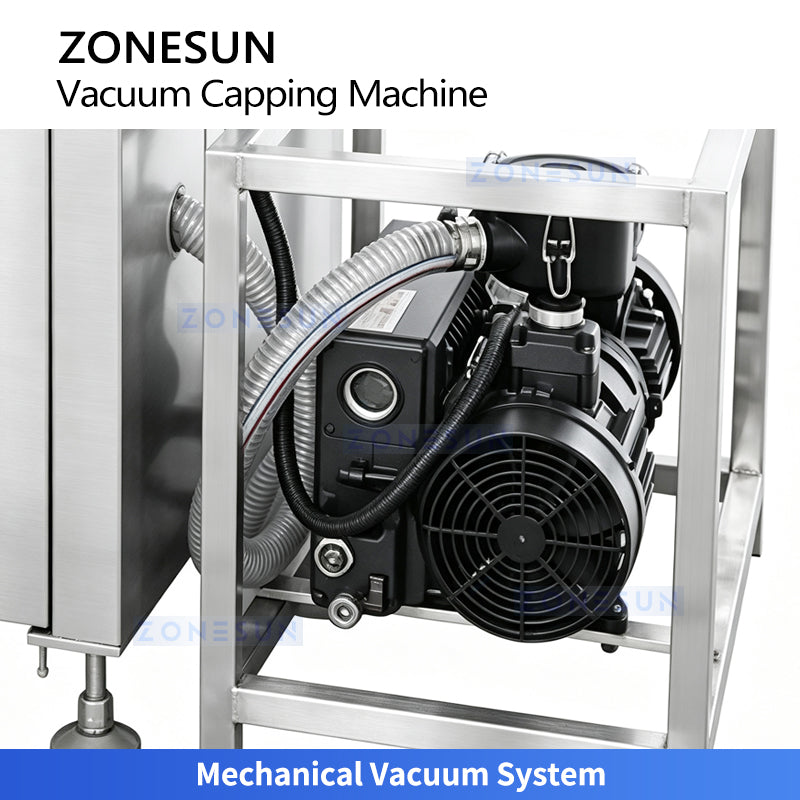 ZONESUN ZS-XG240 Automatic Jar Vacuum Sealing Machine for Glass Bottles Twist off Caps