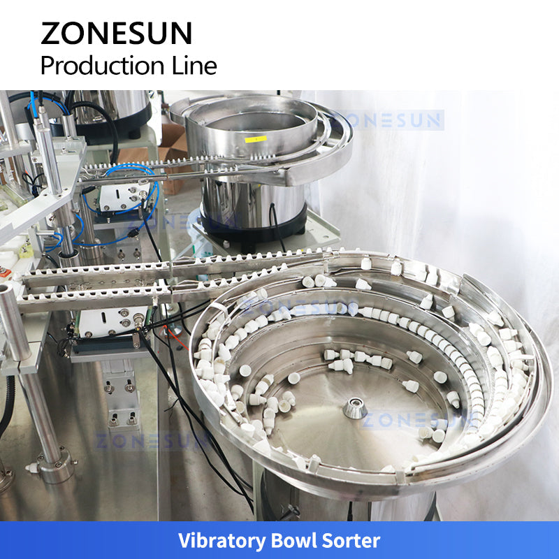 ZONESUN ZS-FAL180G9 Automatic Eye Drop Cam System Filling Capping Shrink Sleeve Labeling Production Line Irregular Bottle Biological Extract Liquid Peristaltic Pump Filling Machine