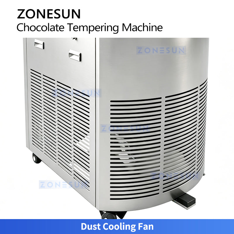 ZONESUN ZS-CG25 Chocolate Tempering Machine for Molding Coating and Enrobing