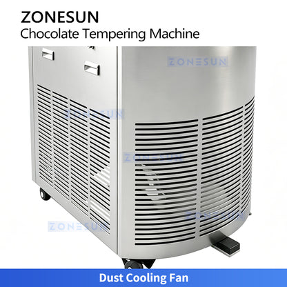 ZONESUN ZS-CG25 Chocolate Tempering Machine for Molding Coating and Enrobing