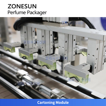 ZONESUN ZS-AFC9C Automatic Perfume Filling Capping and Cartoning Production Line
