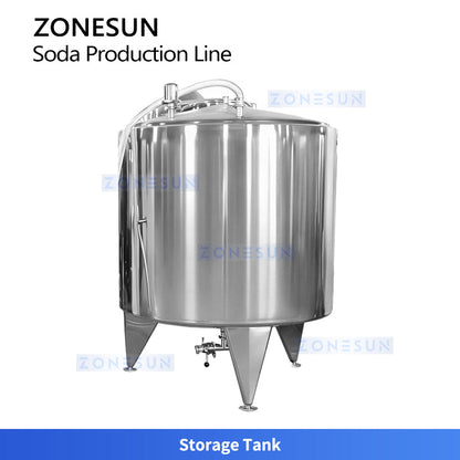 ZONESUN ZS-CDB2 Carbonated Drinks Production Line For Beverage Filling & Soda