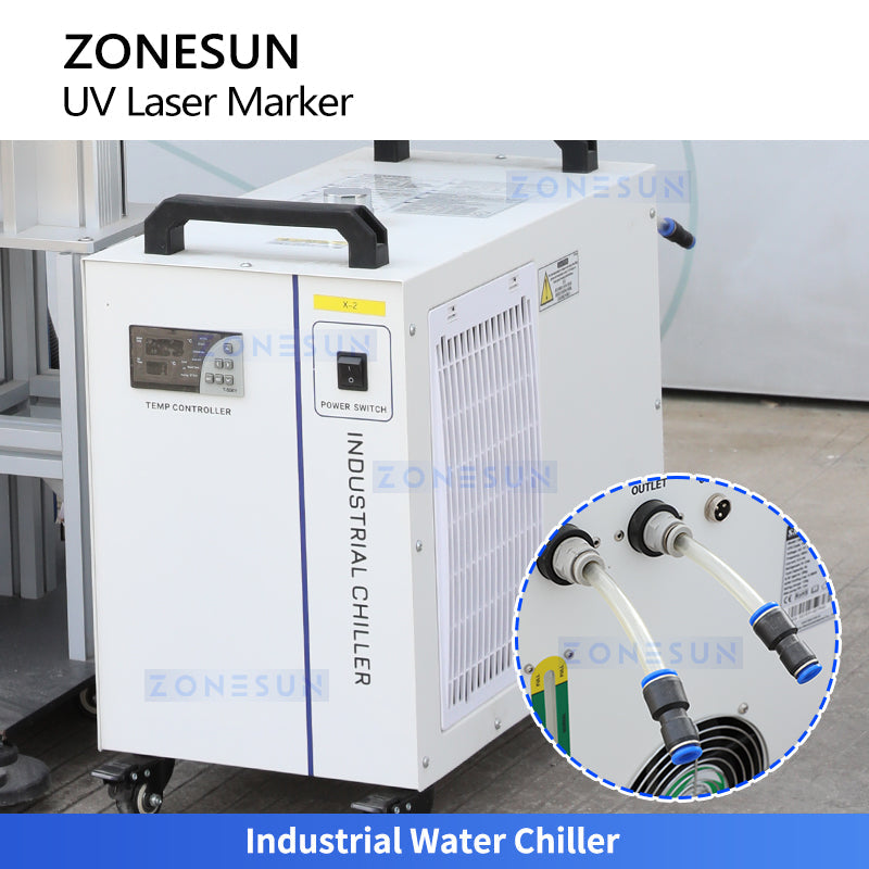 ZONESUN ZS-UVC2 355nm UV Laser Marking Machine 3W 5W with CCD Vision System Cold Light Laser Engraver for Plastic Glass Electronics