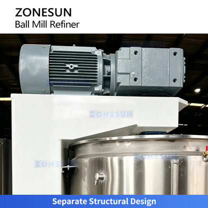 ZONESUN ZS-BM150 Vertical Chocolate Ball Mill Refiner for Chocolate Factory Production Lines