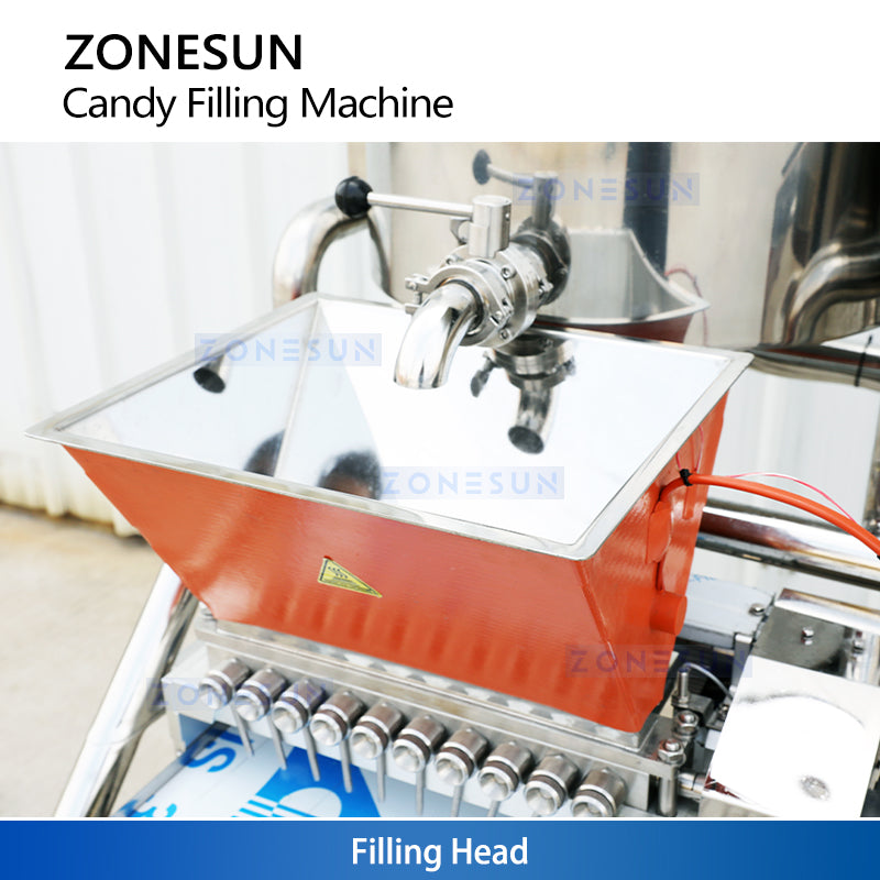 ZONESUN ZS-CTF50 Gummy Depositor Candy Heat Filling Machine 25L Cooker Filler