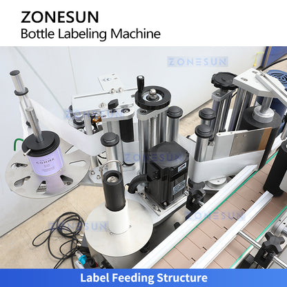 ZONESUN ZS-TB500 Double Side Round Bottle Positioning and Labeling Machine With Date Coder