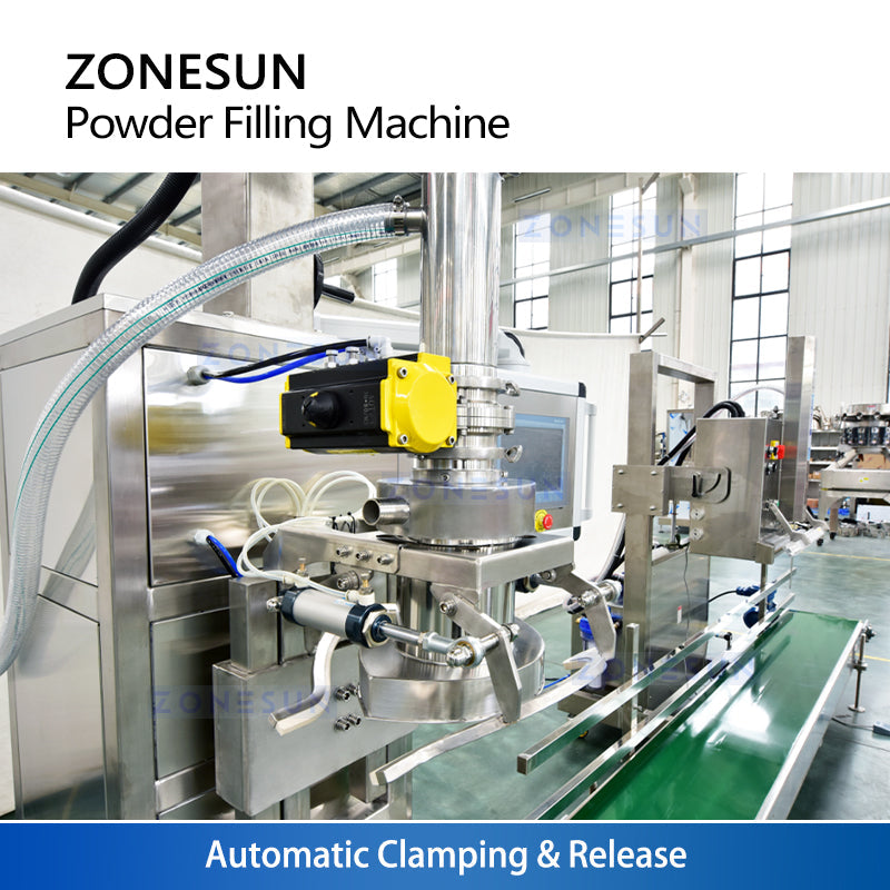ZONESUN ZS-FM75L Semi-Automatic Auger Powder Filer Auti-dust Lifting Filling Machine