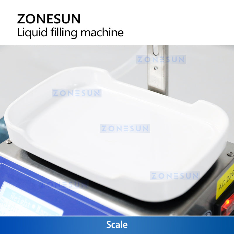 ZONESUN ZS-M100 Semi-Automatic Weighing Liquid Filling Machine