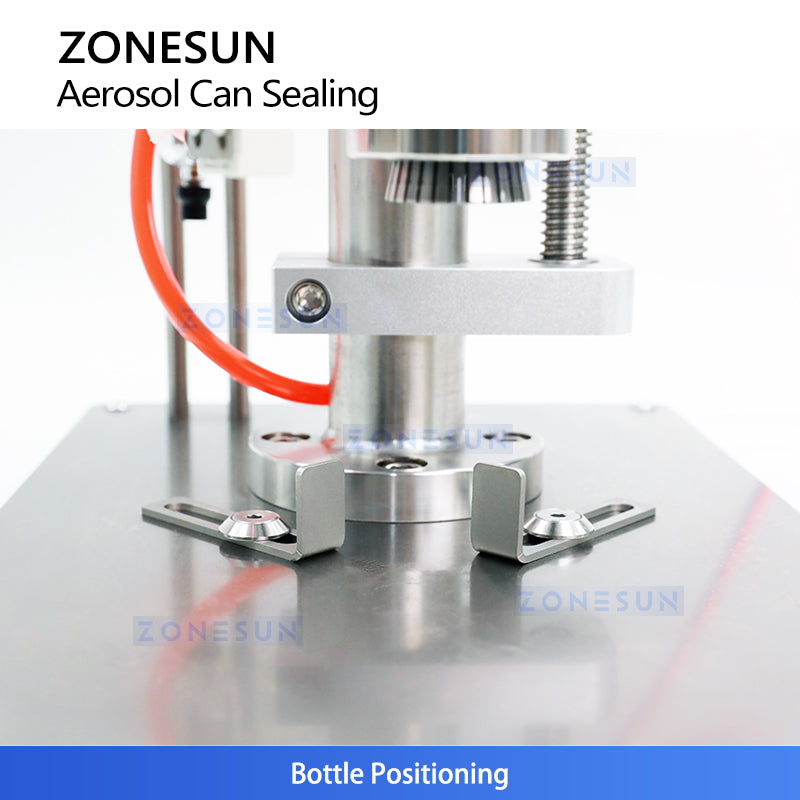 ZONESUN ZS-YG25P Pneumatic Aerosol Can Crimping Machine Can Sealer
