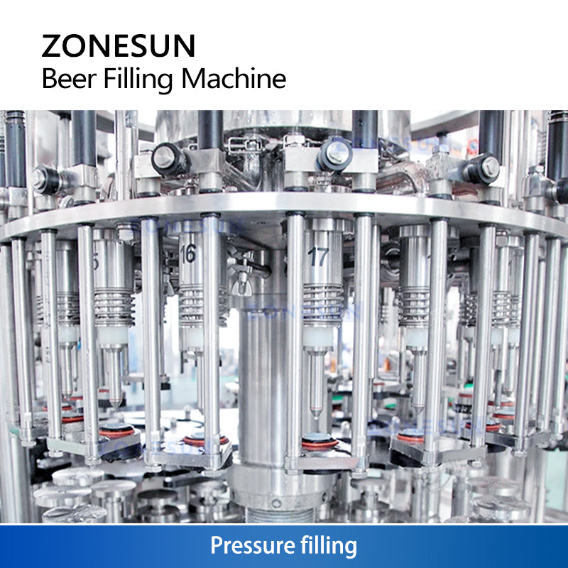 ZONESUN ZS-WFC18 High Speed Beer Bottle Filling Capping Machine Monoblock