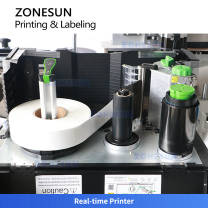 ZONESUN ZS-TB162PO Wrap-Around Square Bttle Labeling Machine With Real-Time Printing Function