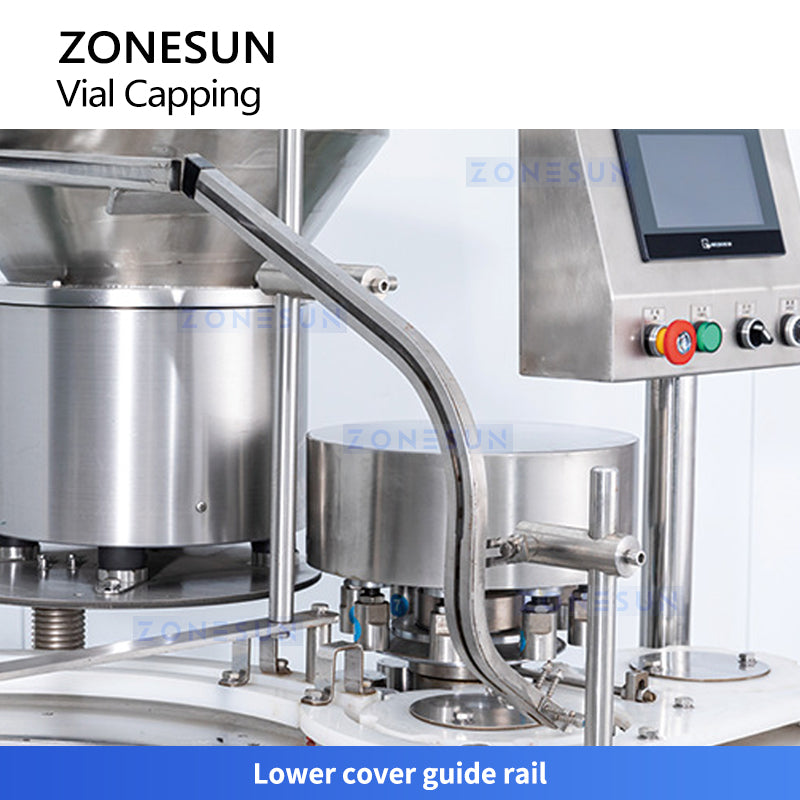 ZONESUN ZS-YG300 Automatic Vial Capping Machine Pharmaceutical Lab Bottle Capper