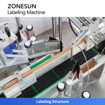ZONESUN ZS-TB833F 4 Corner Labeling Machine for Cosmetic Box Tamper-evident Security Labeler