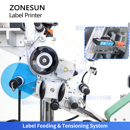 ZONESUN ZS-TB823R Automatic Vial & Small Bottle Print and Apply Labeling Machine