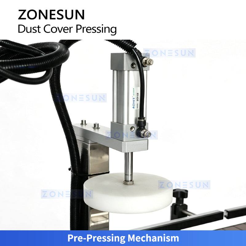 ZONESUN ZS-VTYG03 Automatic Press-On Cap Capping Machine with Belt Pressing for Large Bottles