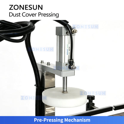 ZONESUN ZS-VTYG03 Automatic Press-On Cap Capping Machine with Belt Pressing for Large Bottles